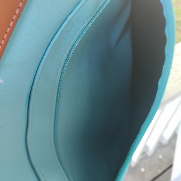 Jon Hart Backpack In Ocean Blue Coated Canvas-Size Large - Picture 11 of 12